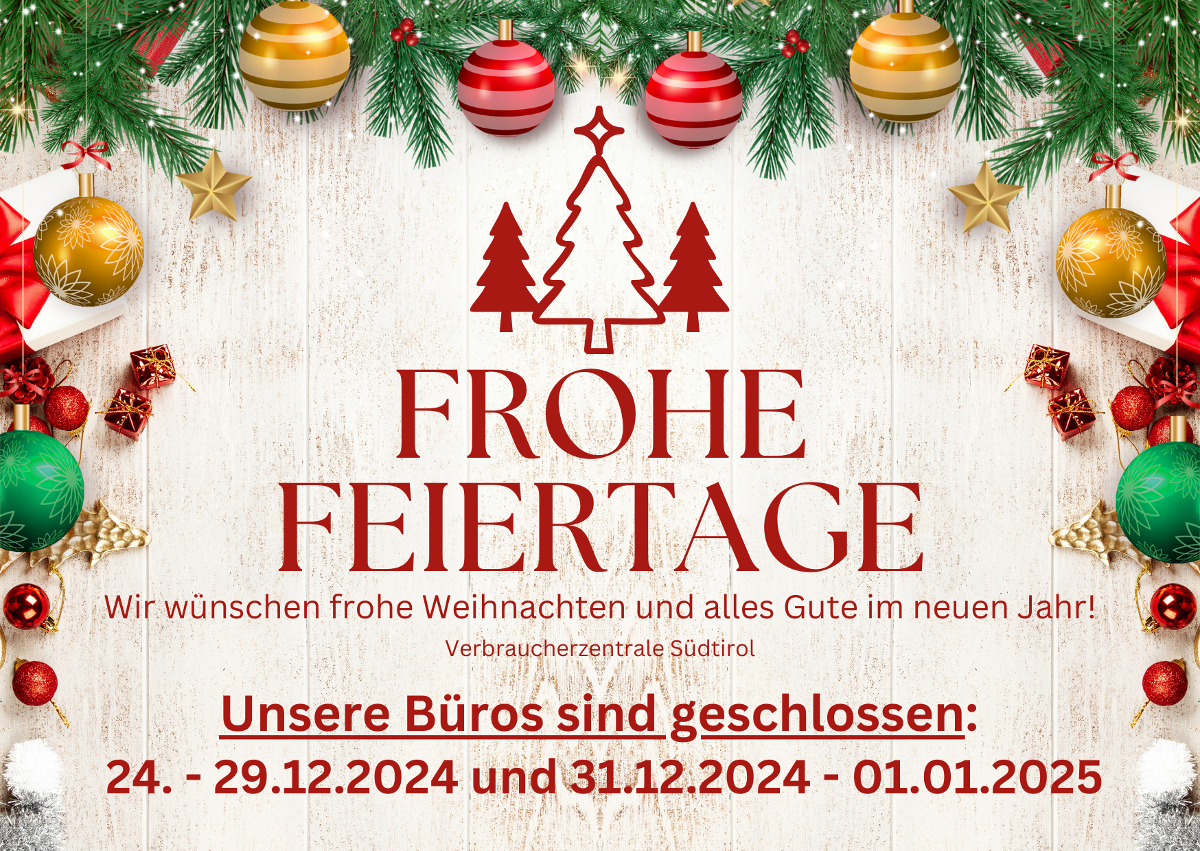 öffnungszeiten weihnachten 2024